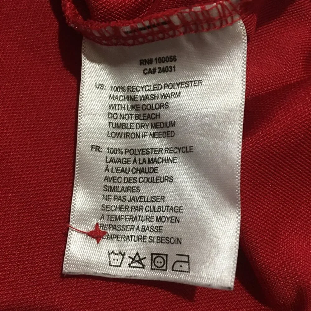 Chick-Fil-A Polo Shirt Team Mens Large Red Uniform Employee